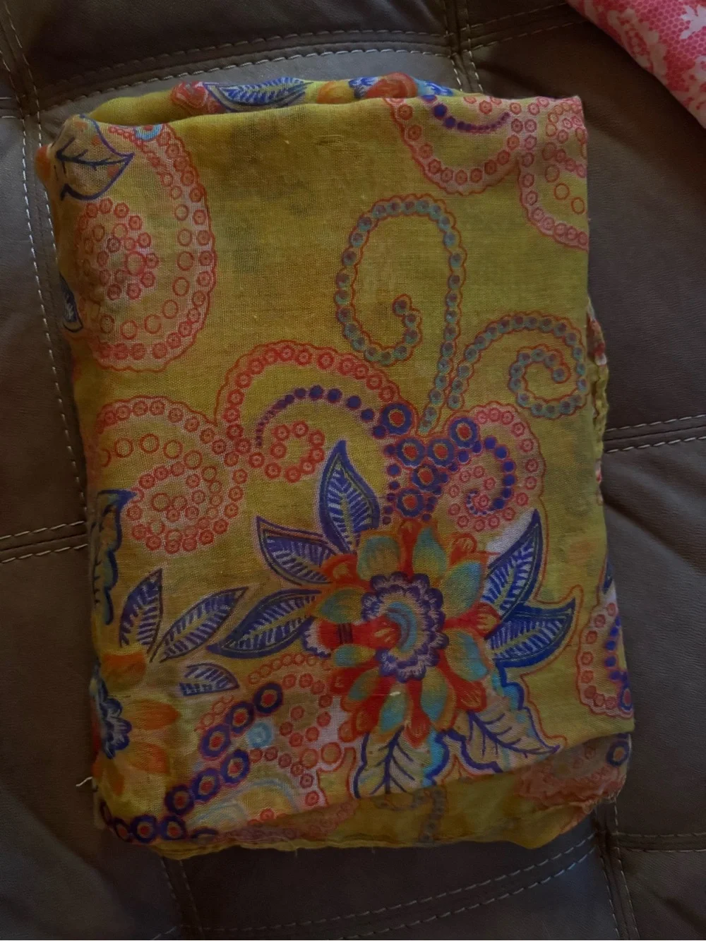 12 scarfs. All different styles and colors. Selling in a lot. All for